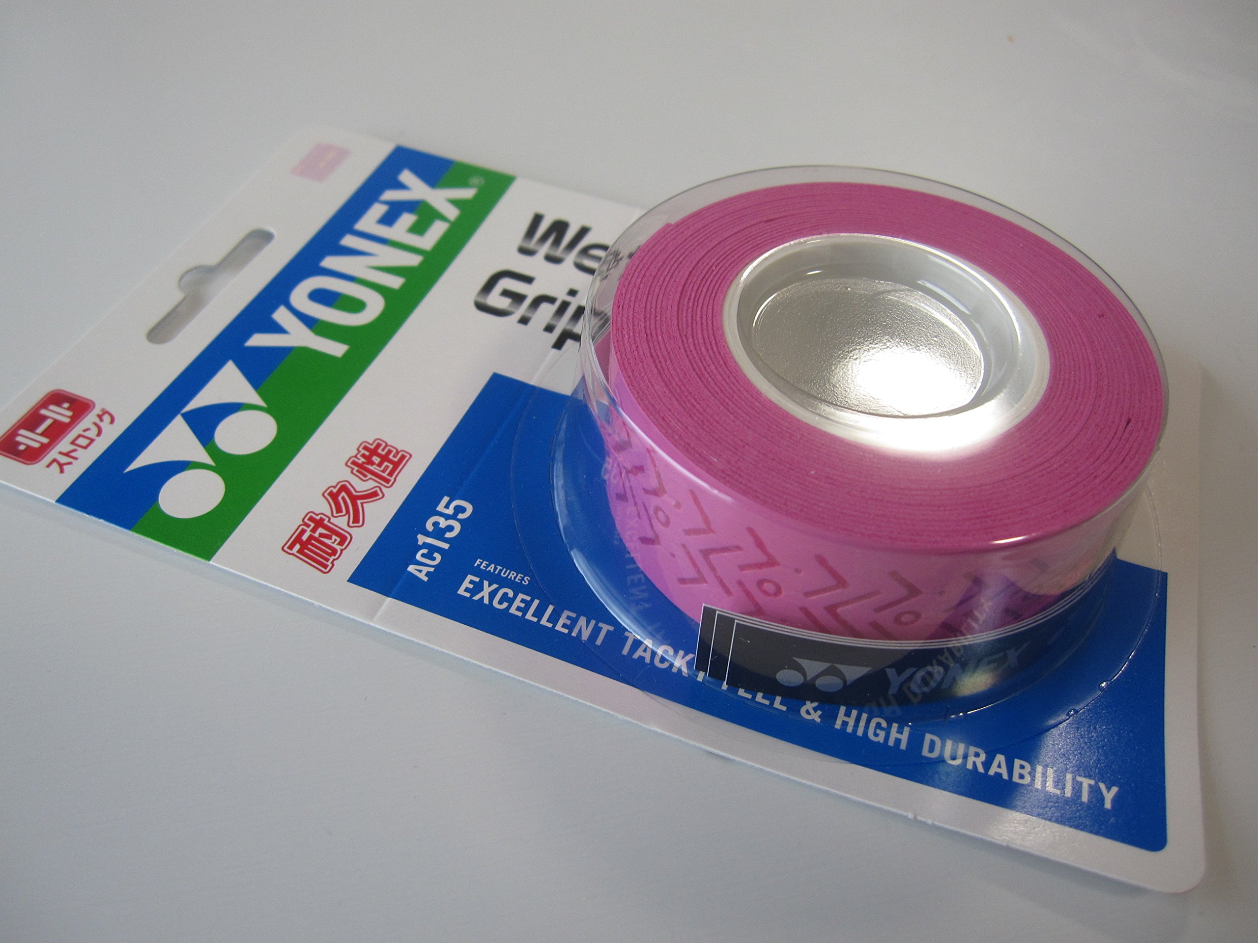 YONEX Wet Super Strong Grip Ac135 (3 Wraps) Pink (Ac135pf) 2015