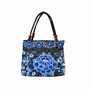 embroidered women handbags flower embroidery ethnic shoulder bags hmong tote purse