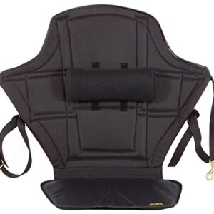 SKWOOSH High Back Kayak Seat with Lumbar Roll and Gel Seat Cushion for kayaking comfort Made in the USA