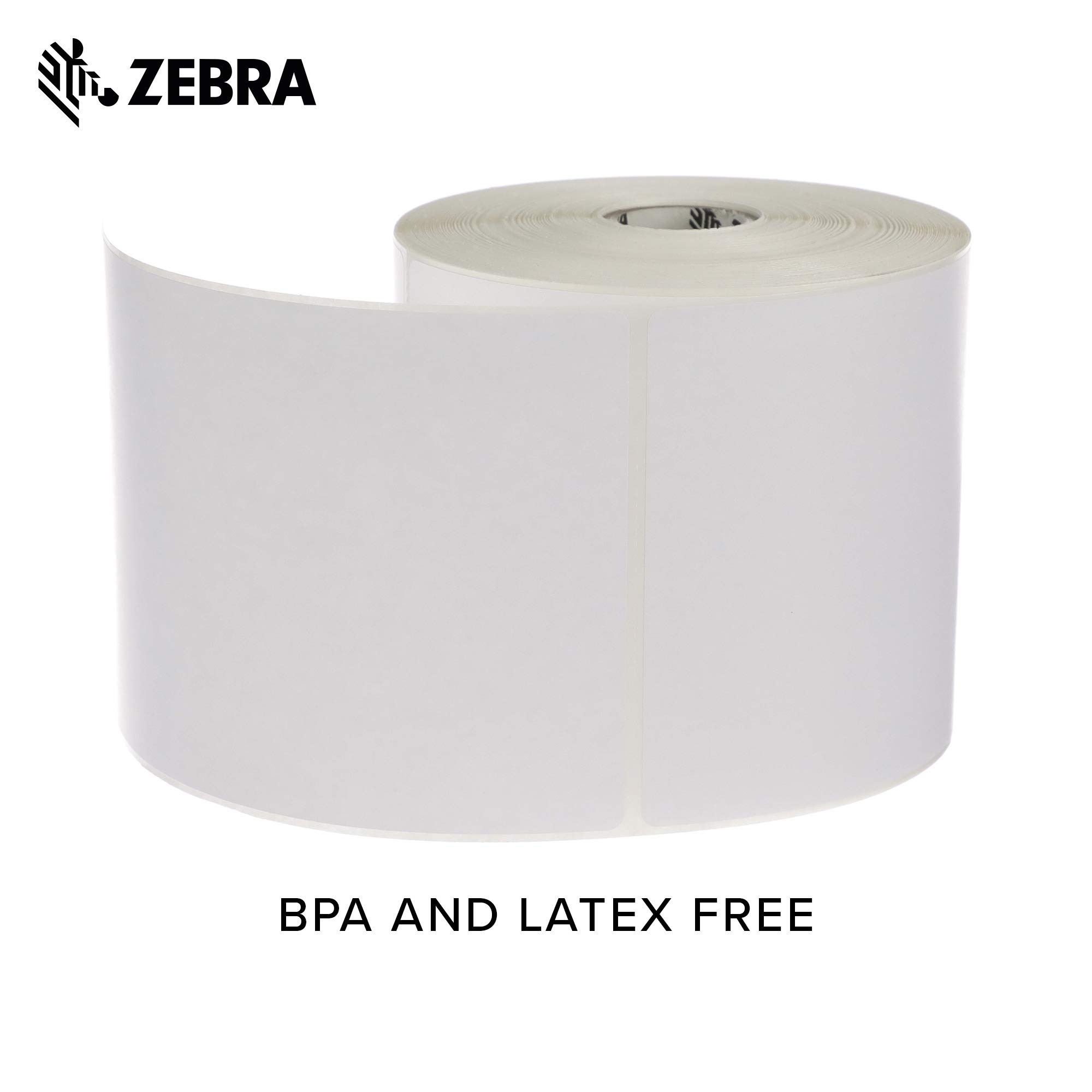 ZEBRA 4 x 6 in Direct Thermal Paper Labels Z-Perform 2000D Permanent Adhesive Shipping Labels 1 in Core 6 rolls 10031643SP