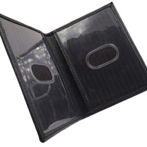 AG Wallets 2 ID Leather Bifold License Holder (Black)