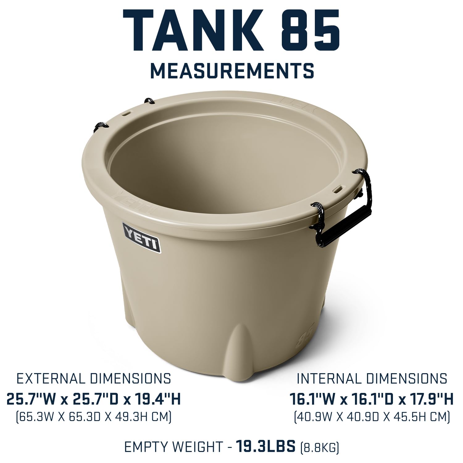 YETI Tank 85 Bucket Cooler, Desert Tan