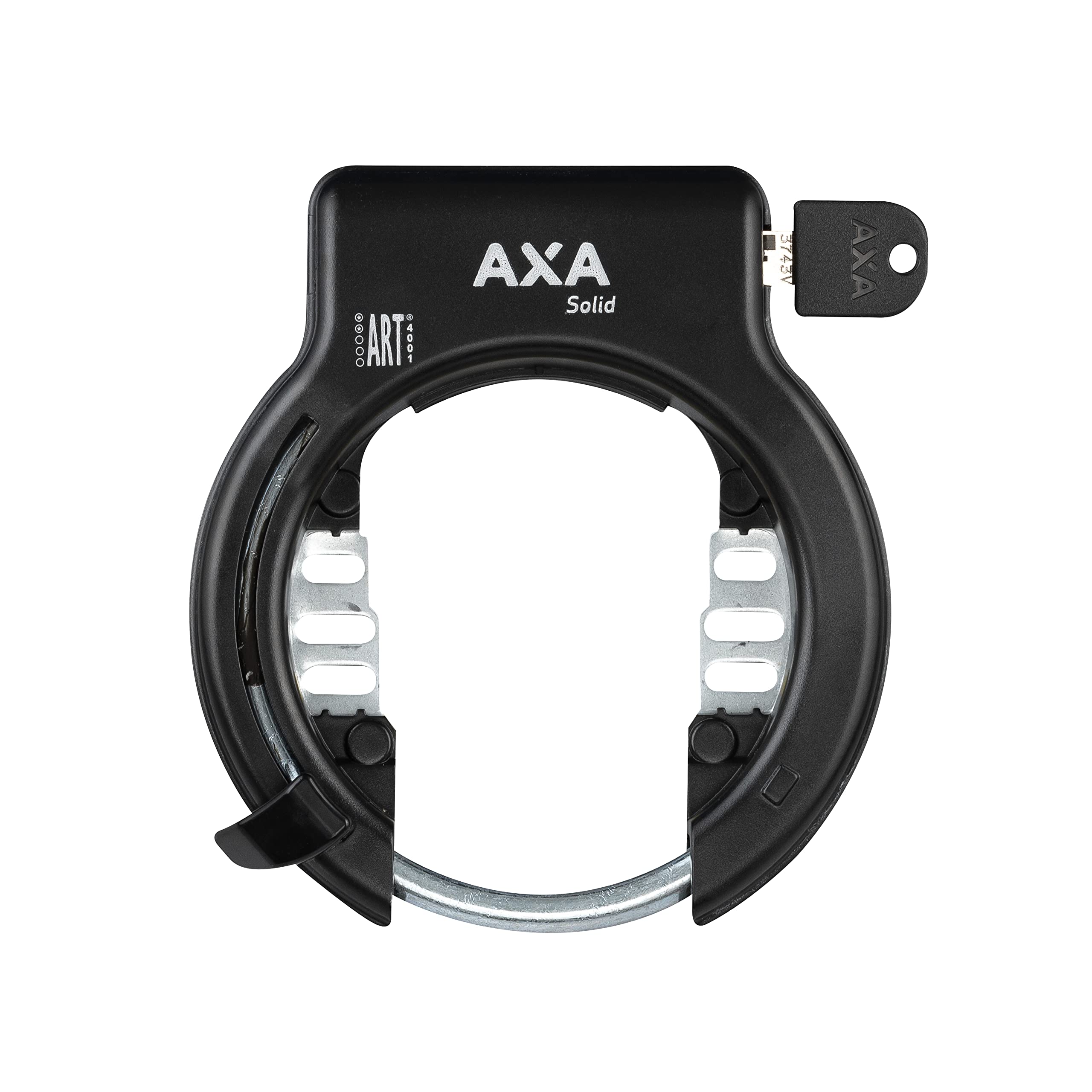 AXA Unisex 1 x frame lock, solid frame lock, black, 12 x 10 cm