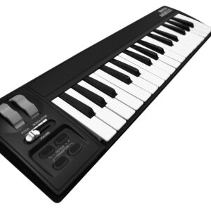 MIDIPLUS AKM320 USB MIDI Keyboard Controller, Black, 32-key