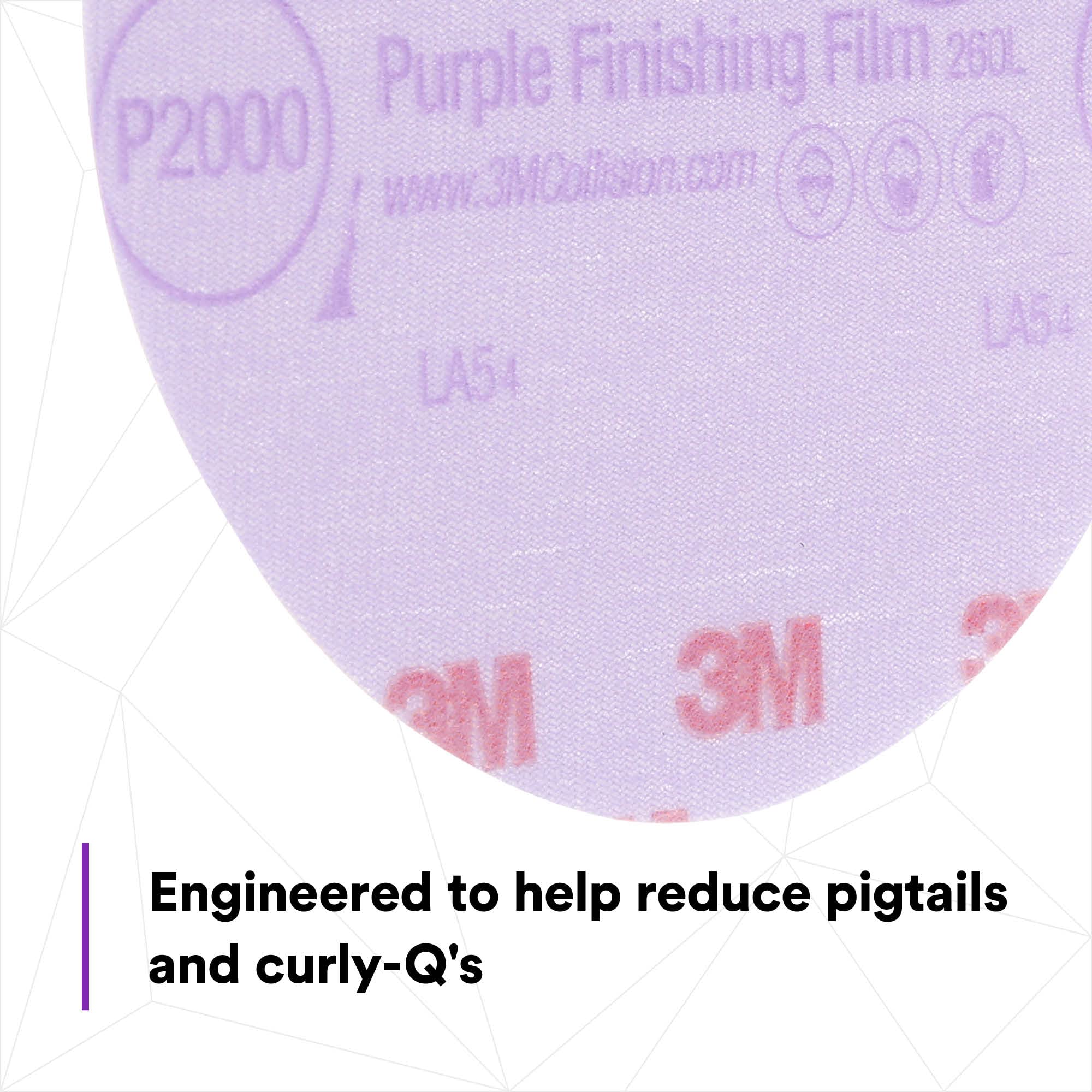 3M Hookit Purple Finishing Film Abrasive Disc 30666, 6 in, 2000+ Grade, 50 Pack, Clear Coat Sanding, Paint Finishing, Defect Removal, Long Lasting