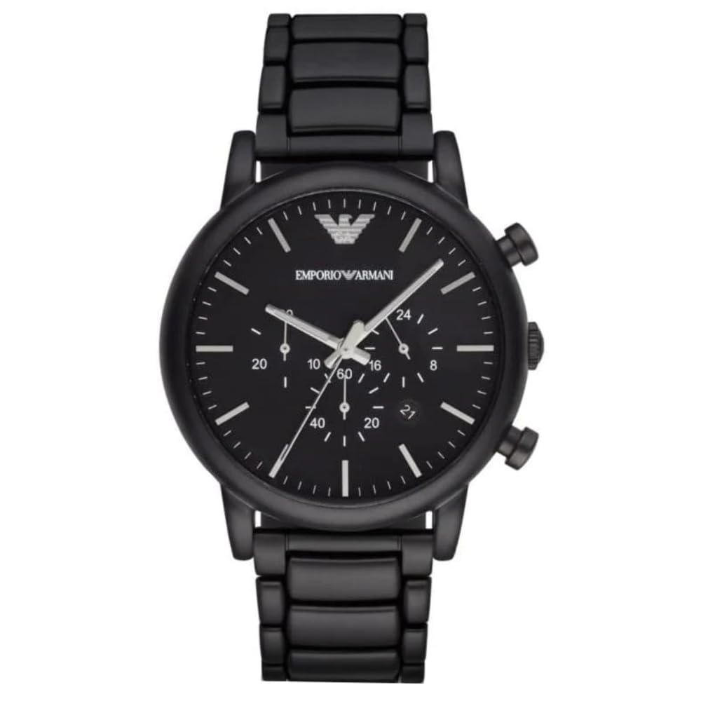 Emporio Armani Men's Chronograph Black Stainless Steel Watch (Model: AR1895)