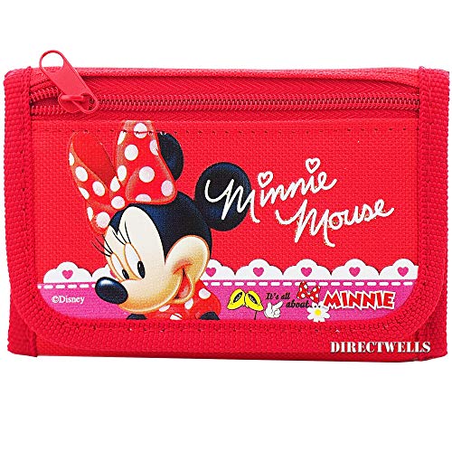 Disney Minnie Mouse Trifold Wallet - 1 WALLET PINK OR HOT PINK RANDOMLY