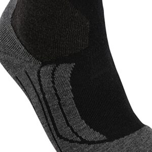 FALKE Men Standard SK2 Wool M KH, Black (Black-Mix 3010), 10.5-11.5