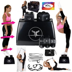 STUNT STAND® Cheerleading Balance & Flexibility Stunt Training Equipment - Increase Stunt Awareness SAFELY on the Ground - FREE Training Video Links Included - Black