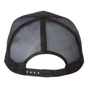 Mega Cap Five-Panel PET Mesh Back Trucker One Size Black