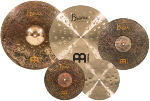 meinl cymbals mj401+18 mike johnston pack byzance cymbal box set with free 18" byzance extra dry thin crash (video)