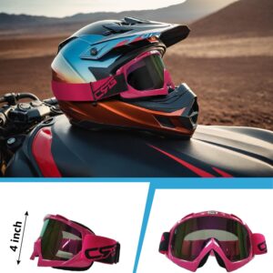 CRG Sports Motorcycle Goggle ATV Dirt Bike Off Road Racing Motocross Goggles for Men, Women, Adults