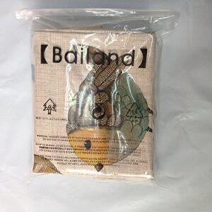 【Bailand】 Set of 4 Country Lovely Birds Cotton/Linen Decorative Pillow Cover (18 * 18(inch) Set of 4, Multi-Colored)