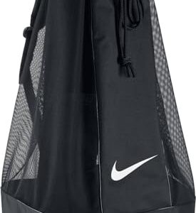 NIKE Club Team Swoosh Soccer Ball Bag - Black/Black/White, 86 x 47 x 47 cm, 164 l