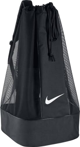 NIKE Club Team Swoosh Soccer Ball Bag - Black/Black/White, 86 x 47 x 47 cm, 164 l