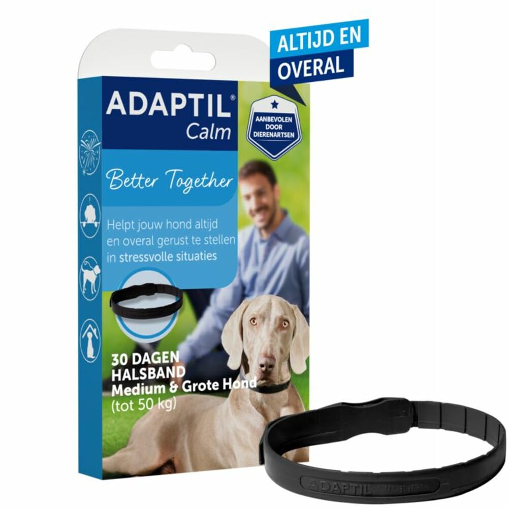 ADAPTIL Calming Pheromone Collar for Medium Large Dogs. Max Adjustable Neck Size 24.5 Inch