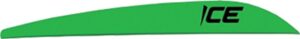 bohning ice vane (100 pack), neon green, 3"