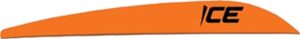 bohning ice vane (100 pack), neon orange, 3"