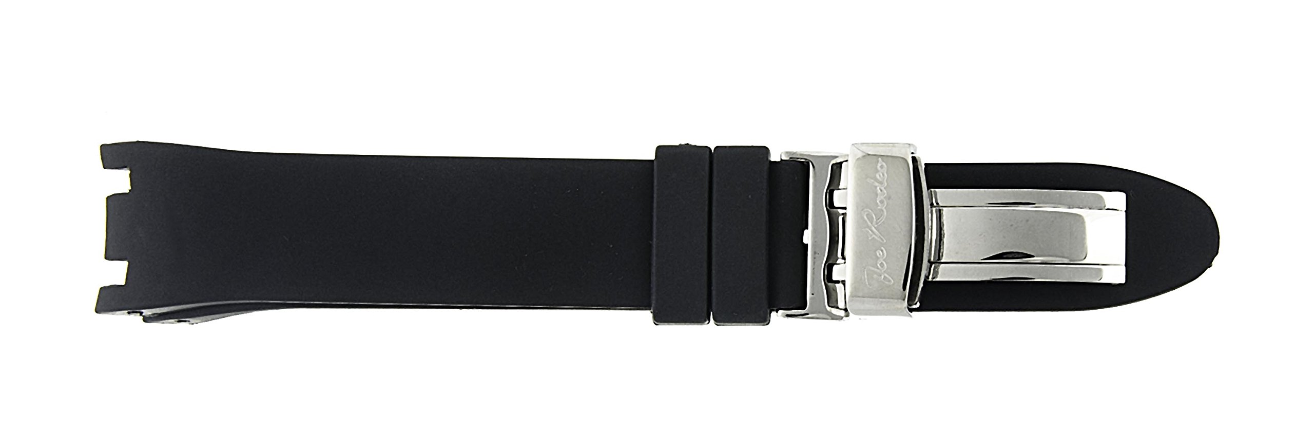 Joe Rodeo Watch Band for Master Lady in Black Color Rubber