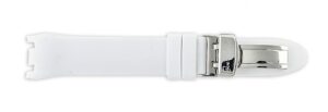 joe rodeo watch band for broadway in white color rubber