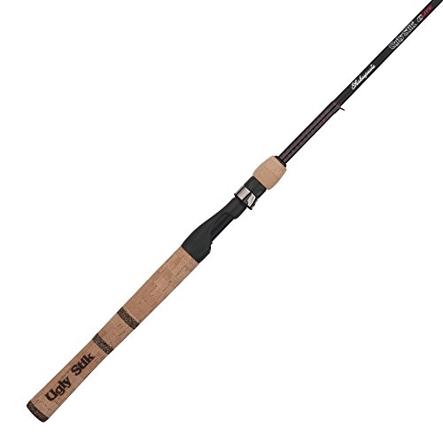 Ugly Stik 7’ Elite Spinning Rod, Single Piece Spinning Rod, 8-17lb Line Rating, Medium Heavy Rod Power, Extra Fast Action, 1/4-3/4 oz. Lure Rating