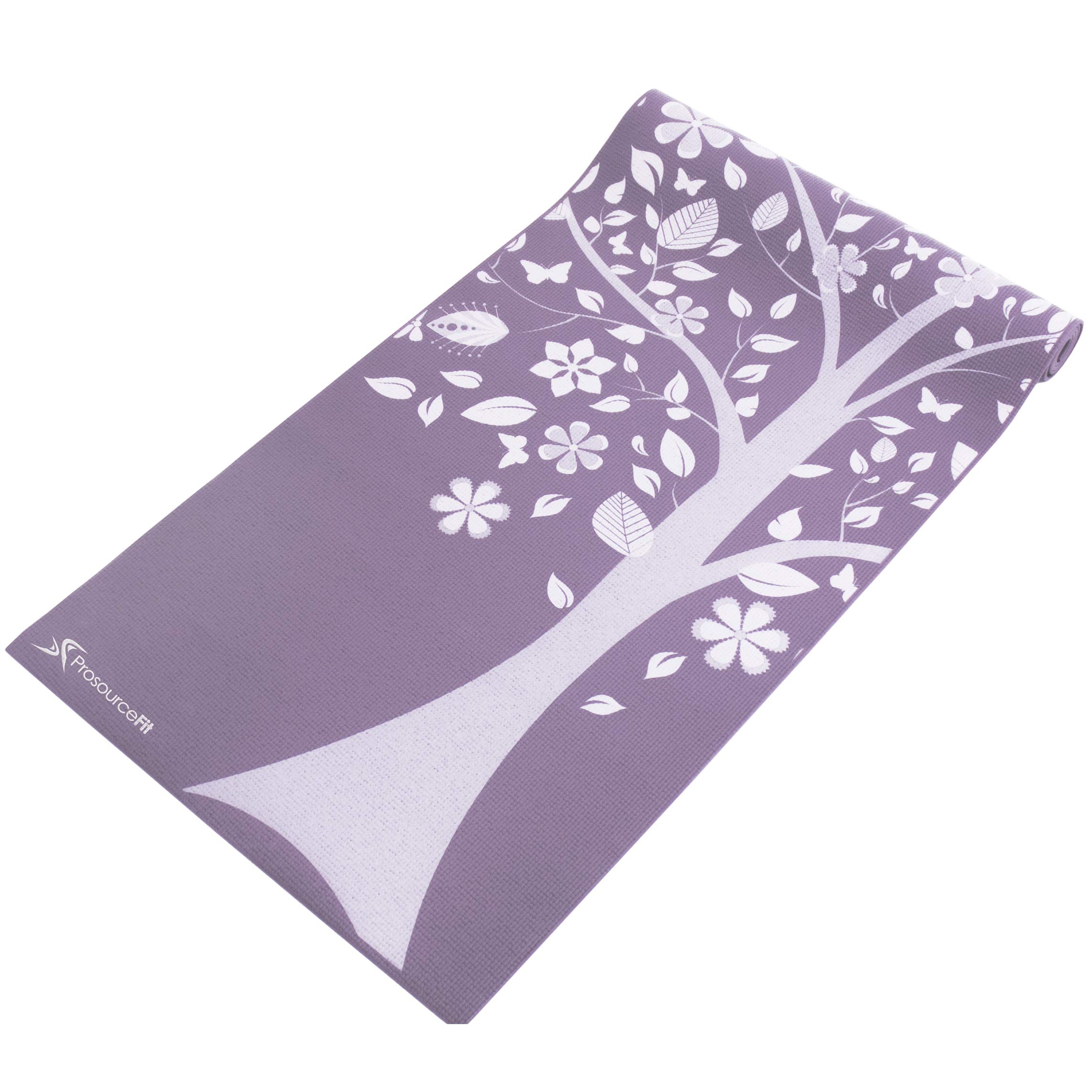 ProsourceFit Yoga Mats 3/16” (5mm) Thick for Comfort & Stability with Exclusive Printed Designs