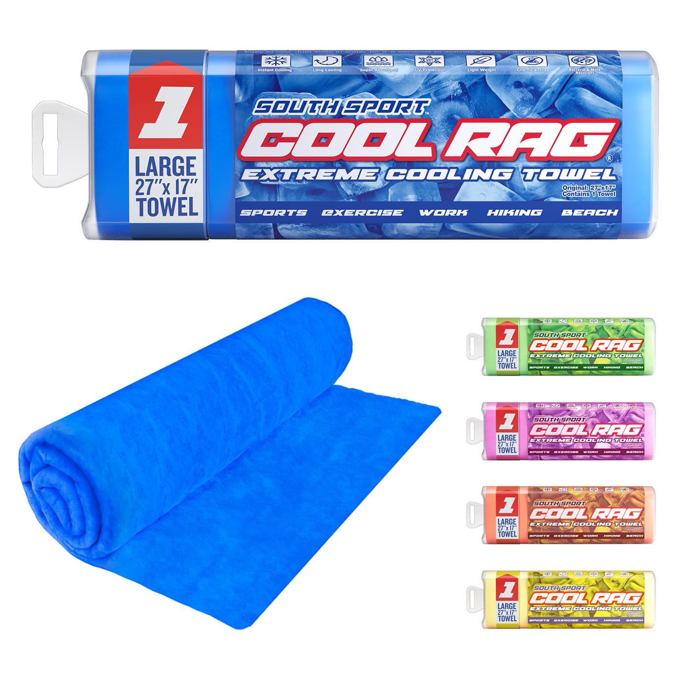 Cool RAG Extreme Cooling Towel for Heat Relief - PVA Cooling Towel for Workout, Gym, Running and for Other Outdoor Sports - Cooling Rag for Neck - Cool Towel for Quick Cooling