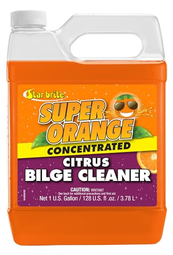 STAR BRITE Super Orange Citrus Bilge Cleaner - Emulsifies Oil & Fuel, Fresh Scent, 128oz Gallon (094400)