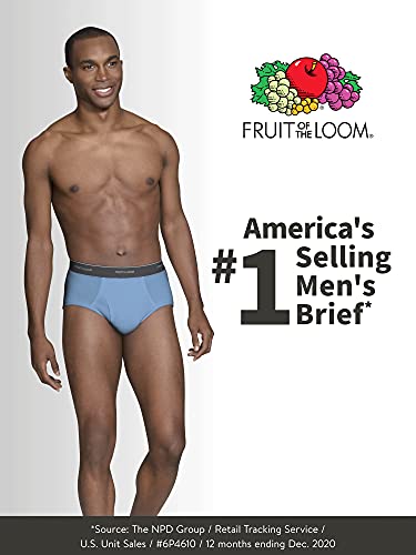 Fruit Of The Loom Mens Tag-free Cotton Briefs Underwear, 6 Pack - Assorted Colors, Large US