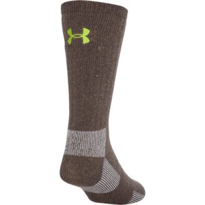 Under Armour Adult Scent Control II Crew Socks, 1-Pair, Hearthstone/Velocity Green, Medium