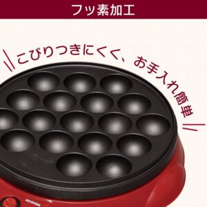 Iris takoyaki device Red ITY-18A-R