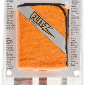 Flitz All-in-One Knife Restoration Care Kit – Clean, Polish, Protect and Sharpen Your Knives, Microfiber Cloth and Knife Sharpener Included