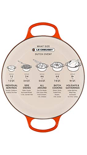 Le Creuset Enameled Cast Iron Signature Round Dutch Oven, 2 qt., Flame