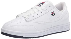 fila mens men's fila tennis 88 sneaker, white/navy/red, 9.5 us