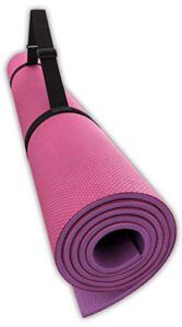 primetrendz tm eco friendly comfort yoga mat with carrying strap for exercise yoga