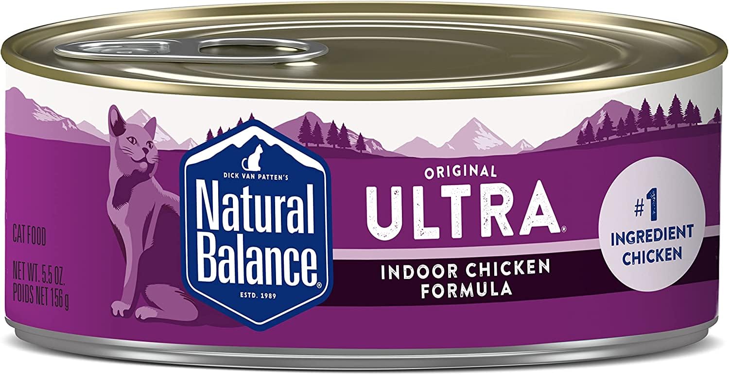 Natural Balance Indoor Ultra Premium Formula Canned Cat Food, 5.5 Oz