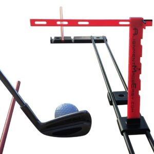 alignment made easy club face alignment training aid. one golf training aid to improve your full swing, putting, and short game.