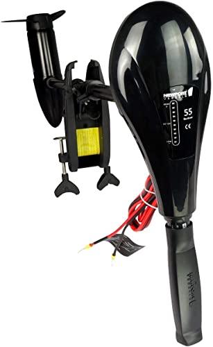 Newport X-Series 55lb Thrust Transom Mounted Saltwater Electric Trolling Motor w/LED Battery Indicator (36" Shaft)