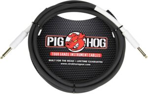 pig hog ph6 high performance 8mm 1/4" guitar instrument cable, 6 feet