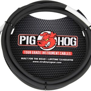 Pig Hog PH6 High Performance 8mm 1/4" Guitar Instrument Cable, 6 Feet