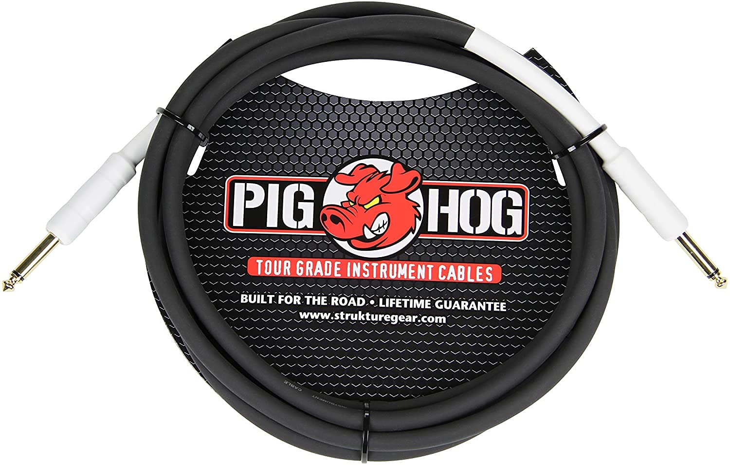 Pig Hog PH6 High Performance 8mm 1/4" Guitar Instrument Cable, 6 Feet