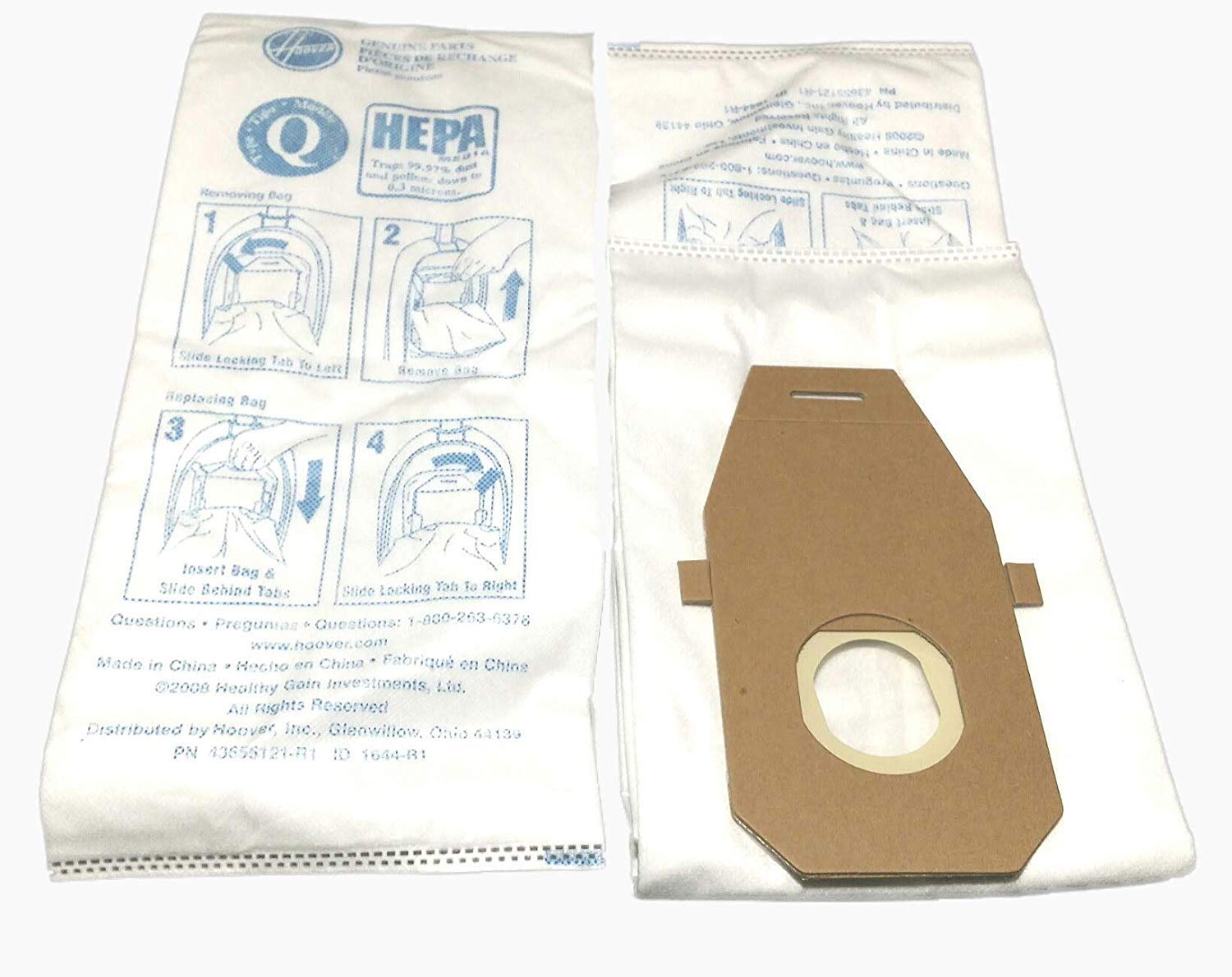 Hoover AH10000 Platinum Type-Q & I HEPA Vacuum Bags (2 Q bags & 2 I Bags)