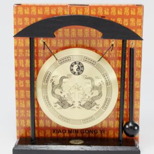 Brass Zen Table Gong Feng Shui for Home Office Desktop