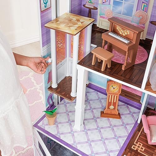 KidKraft Country Estate Wooden Dollhouse for 12" Dolls with 31Piece Accessories