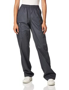 wonderwink women's pull-on cargo pant, pewter, xx-small