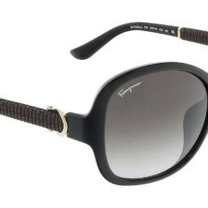 Salvatore Ferragamo SF744SLA 001 Sunglasses Black/Grey Gradient Lenses 59mm