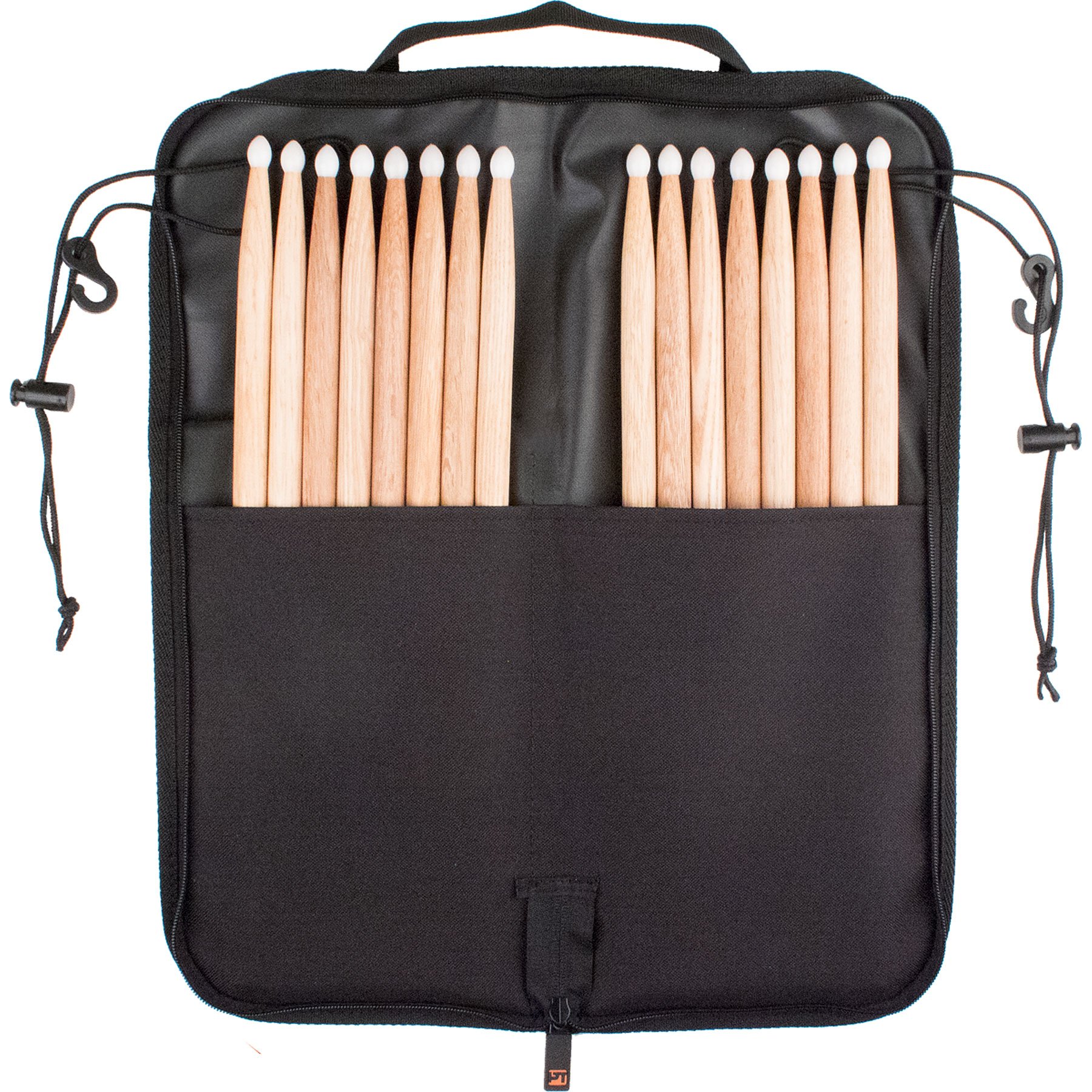 Protec Heavy Ready Series Drum Stick / Mallet Bag for Up to 8 Pairs of Sticks, Model # HR337,Black