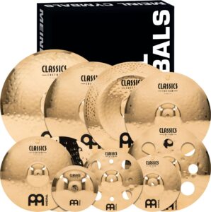 meinl cymbals cc4680-trb classics custom pack triple bonus cymbal box set with free 8" bell, free 10" splash and free 12" trash splash (video)