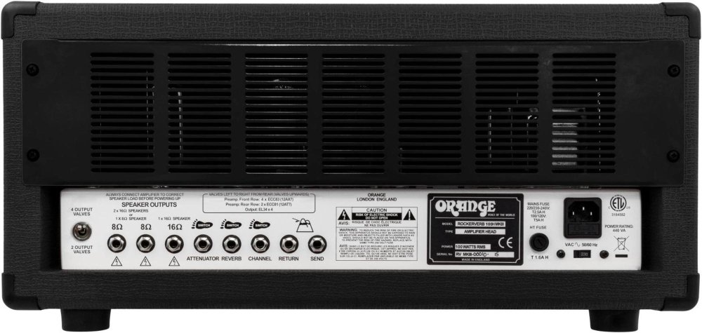 Orange Rockerverb 100 MKIII - 100-Watt 2-Channel Tube Head - Black