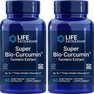 Life Extension Bio-Curcumin Elite 400 mg 60 Vegetarian Capsules (2 Pack)